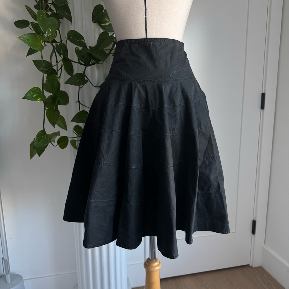Vintage Azzedine Alaïa Cotton Structured Skirt - Xs/S